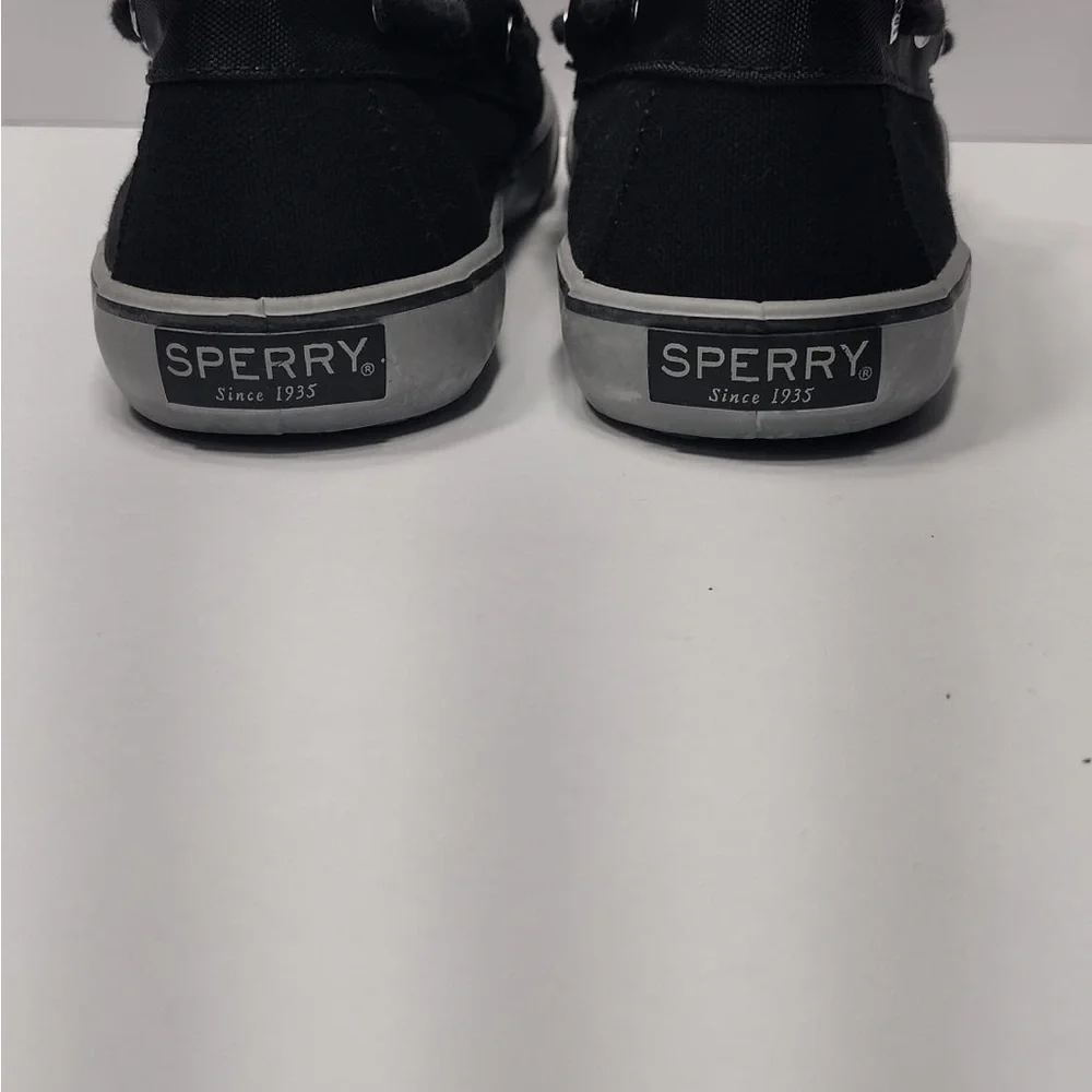 Sperry Men's Black Boat Shoes kids size 3 brand new with out tags